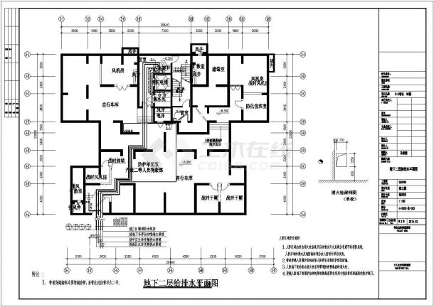 【郑州】某三十四层高层安置房给排水设计全套图纸-图一