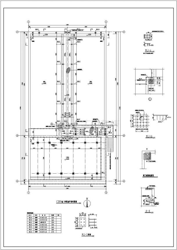 厂区污水处理水池及辅助用房设计施工图-图二
