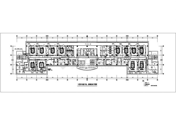 某地十层医院手术部电气施工设计图-图二
