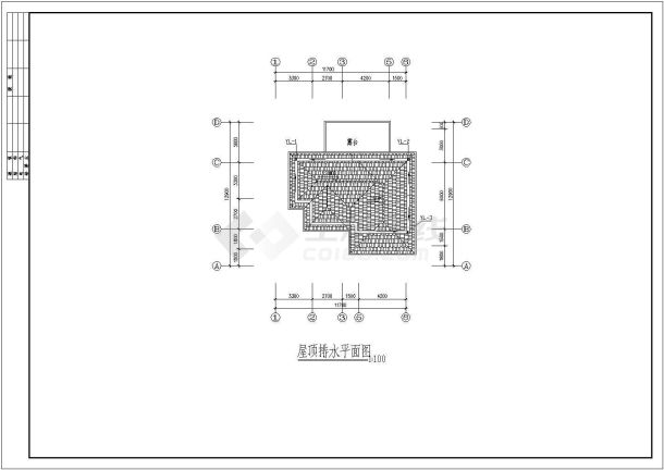 大型小区带夹层三层单栋别墅室内给排水施工图-图二