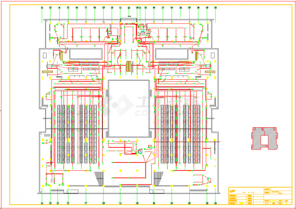 [湖南]五层综合大学食堂强电系统施工图纸-图一