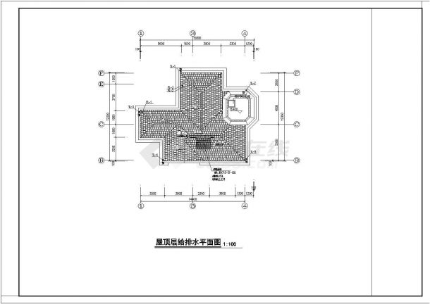 【江西】四层高级别墅给排水及消防系统施工图（市政供水）-图一