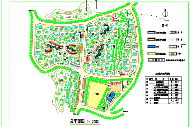 某地小型旧村改造园林景观规划设计图-图一