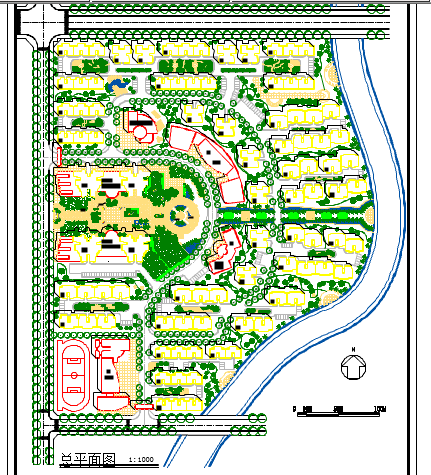 某地区居住小区园林景观规划设计详图-图一