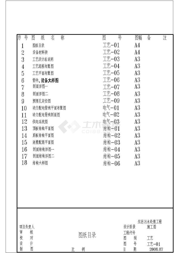 某办公楼生活污水处理成套图纸-图二