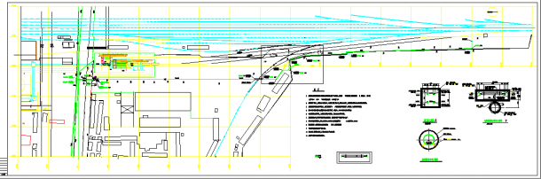 某地区工程给水管道穿铁路设计施工图-图一
