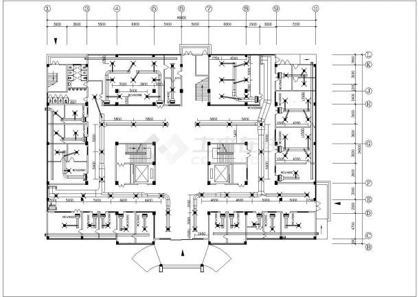 [广东]小高层医院医疗建筑中央空调系统设计施工图-图一