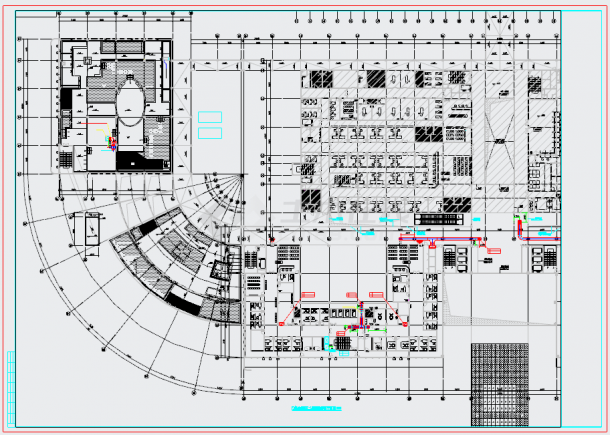 [广东]大型医院建筑综合体空调通风及防排烟系统设计施工图（大院设计内含图纸172张）-图一