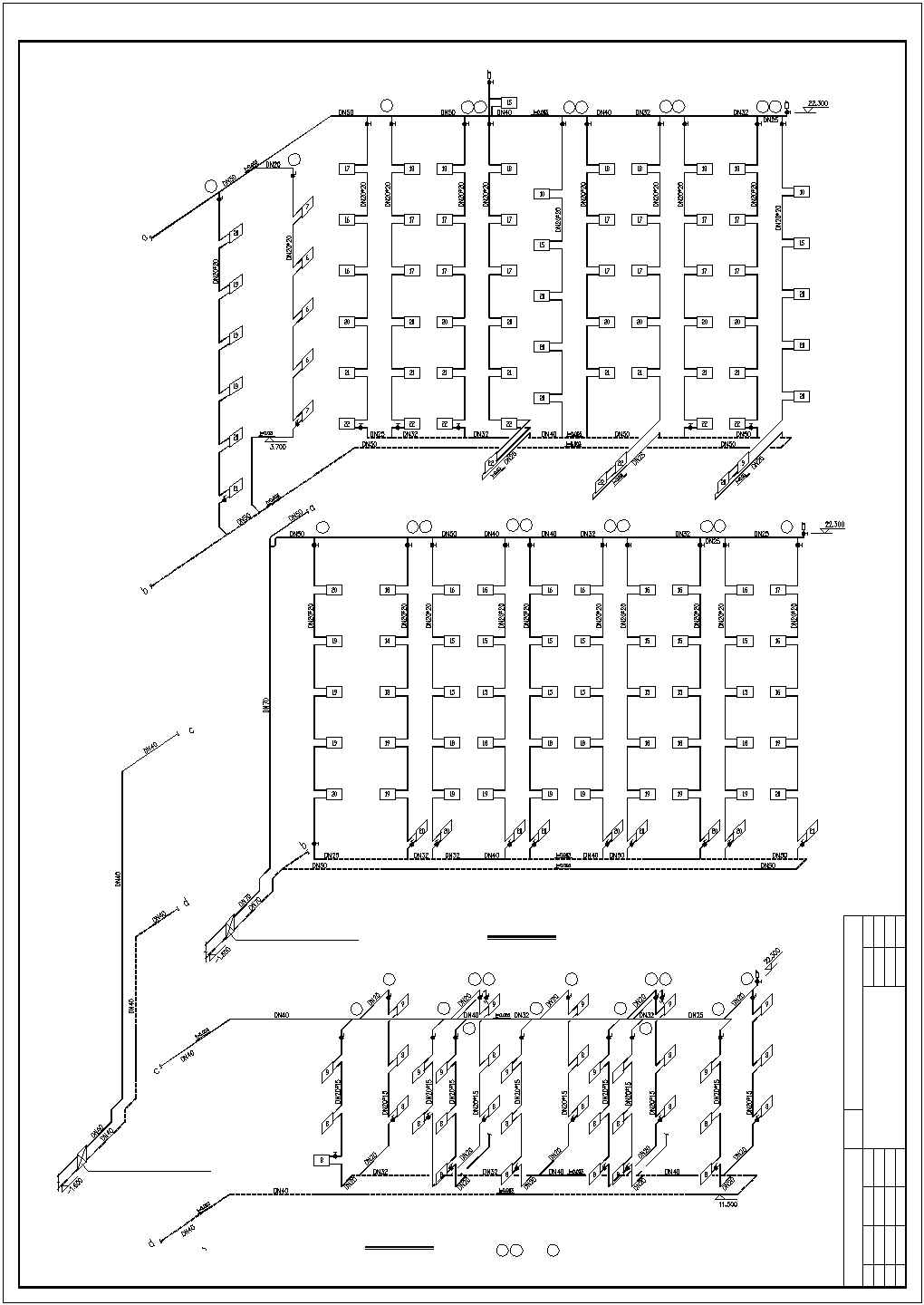[云南]六层综合楼水暖设计图纸（商业娱乐办公酒店）