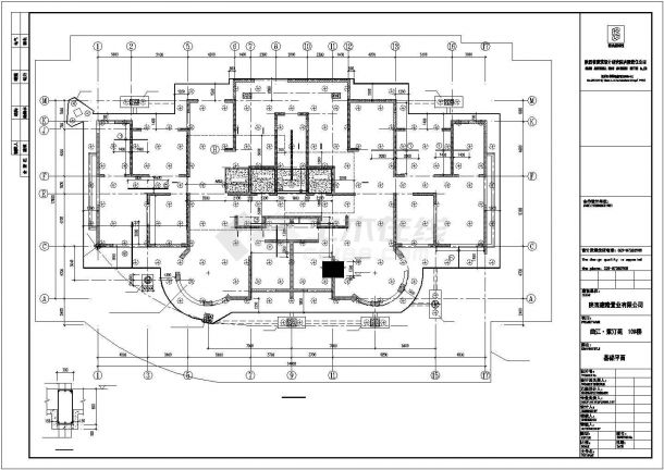 20层住宅楼建筑框架结构施工设计图-图二