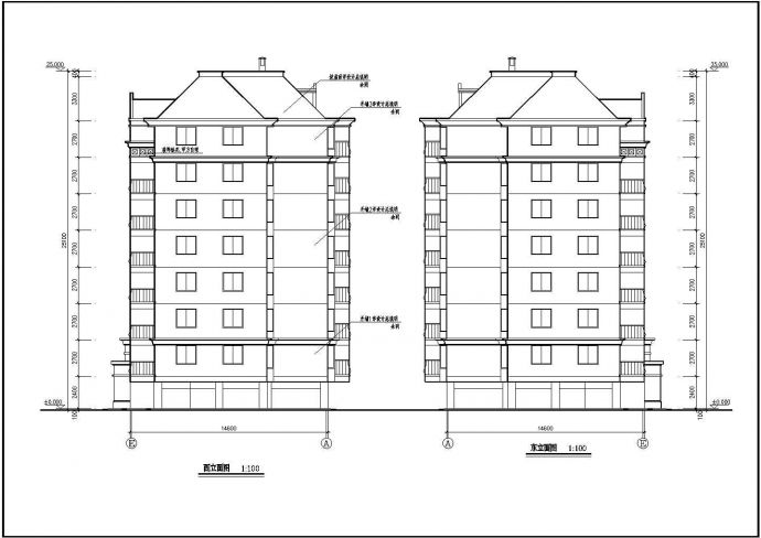 高层住宅建筑施工部分设计图（共12张）_图1