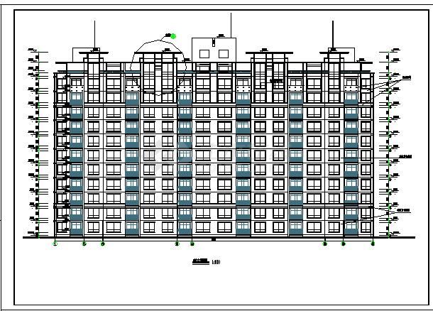 高层住宅楼建筑施工图（共11张）-图一