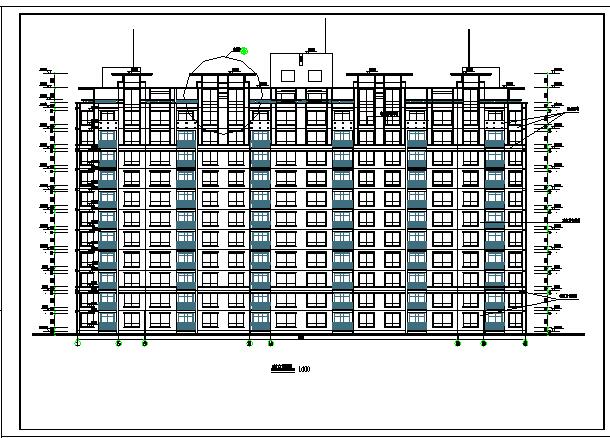 高层住宅楼建筑施工图（共11张）_图1