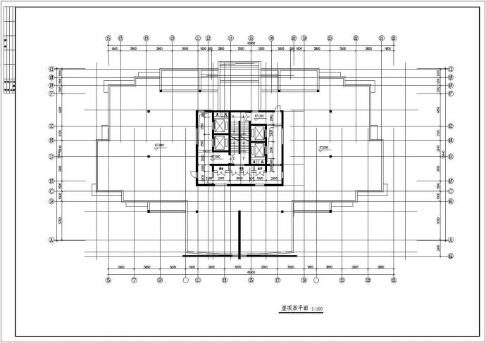 高层住宅楼建筑施工图设计（共8张）_图1