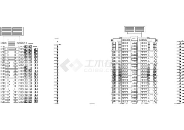 高层住宅楼建筑施工图设计（共8张）-图二