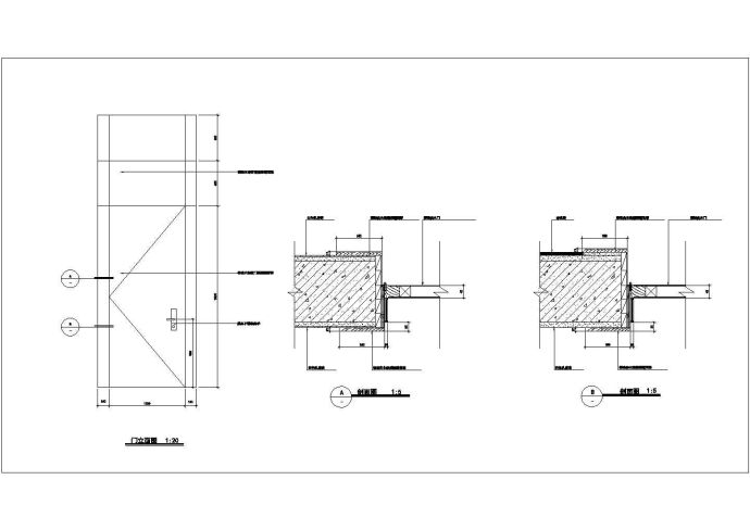 某地门套建筑设计节点详图（共4张）_图1