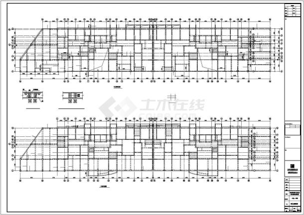 25层梁配筋住宅楼建筑施工设计图-图一