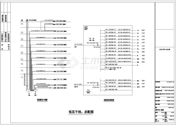 [成都]九层酒店强电系统施工图纸（含装饰平面）-图一