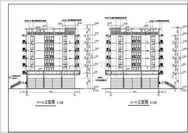 某集体公寓住宅楼建筑设计施工图纸-图二