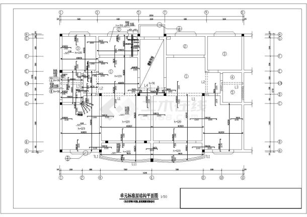 某地上六层砖混结构住宅设计施工图-图一