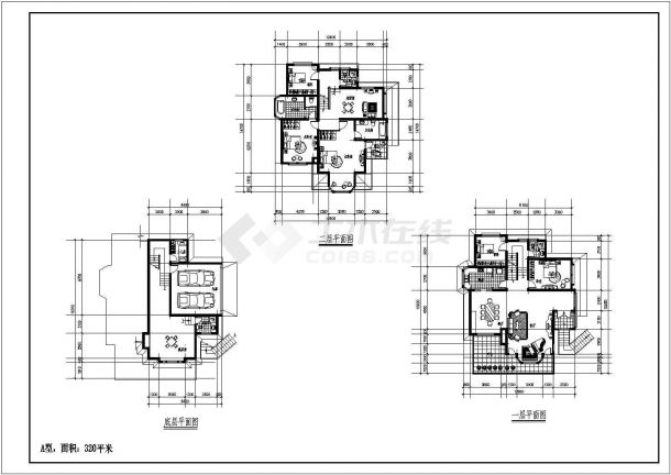 某地二层私人别墅建筑设计施工图（13.20*07.20）-图二