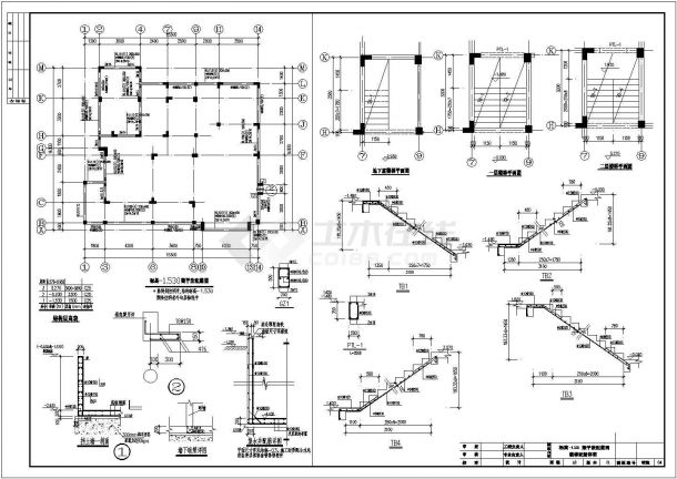某地二层农村别墅建筑设计施工图(15.30*14.30)-图二