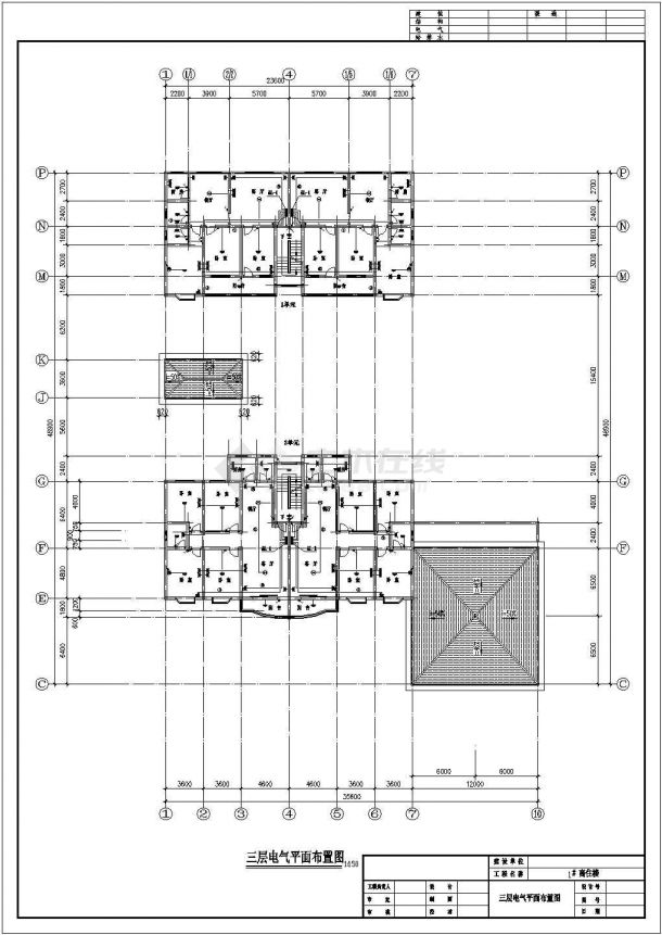 [湖南]某地上六层商住楼电气施工图纸（含电气设计说明）-图二