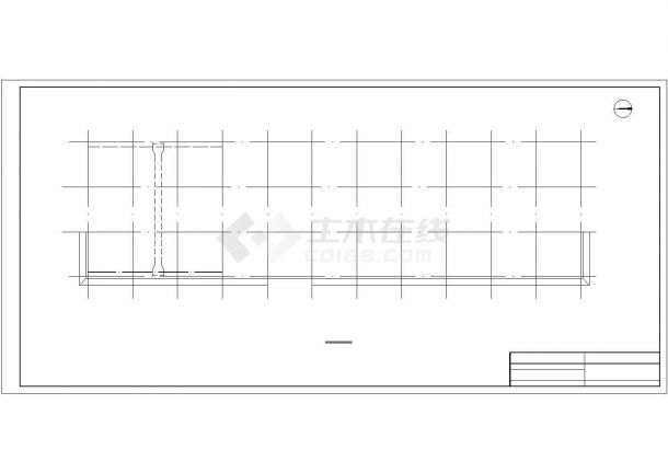 某单层钢结构小厂房平屋顶建筑方案图（高7米）-图一