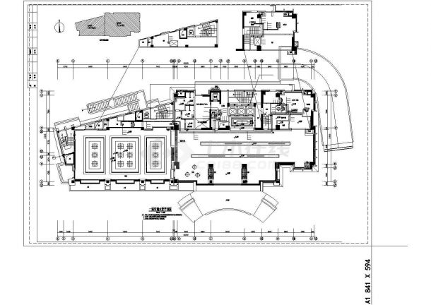 [江苏]18264.76㎡十八层大型酒店项目空调通风防排烟系统初步设计及二次深化图（天燃气真空锅炉）-图一