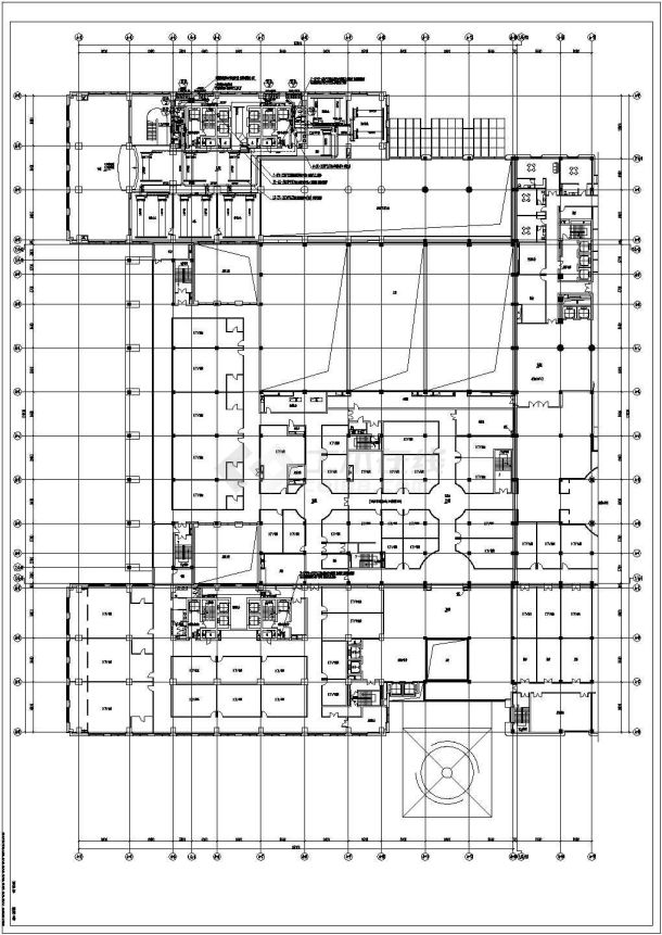 【山东】194320㎡二十五层连锁酒店项目暖通综合设计施工图（冷热源独立）-图一