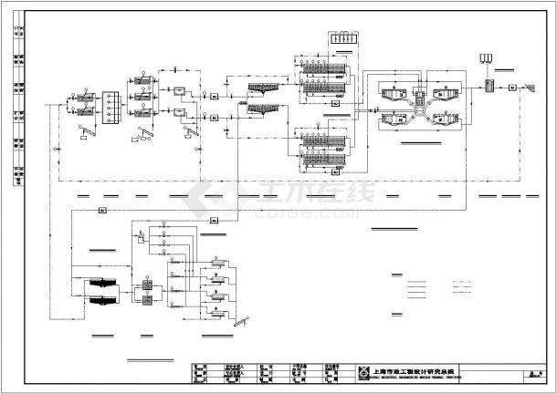 污水处理厂给排水设计施工工艺流程图-图一