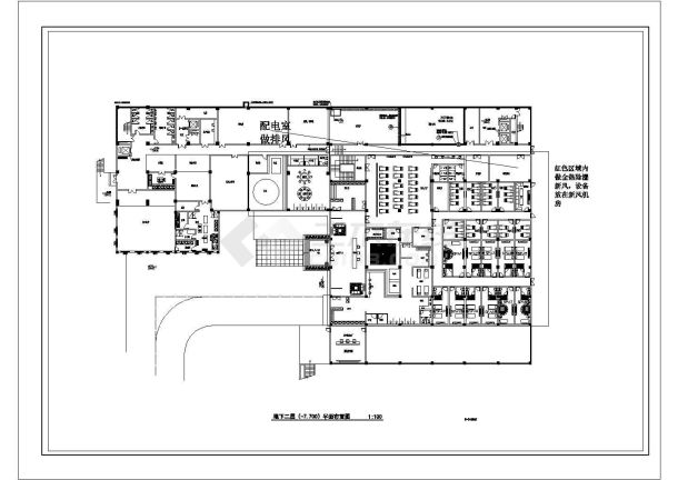 9层酒店空调水系统设计施工图（VRV多联系统）-图一