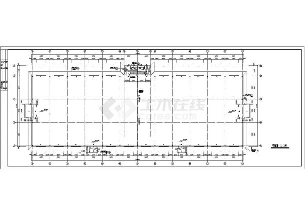 某1804㎡单层钢结构厂房建筑施工图（高6米）-图一
