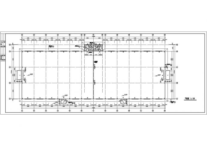 某1804㎡单层钢结构厂房建筑施工图（高6米）_图1