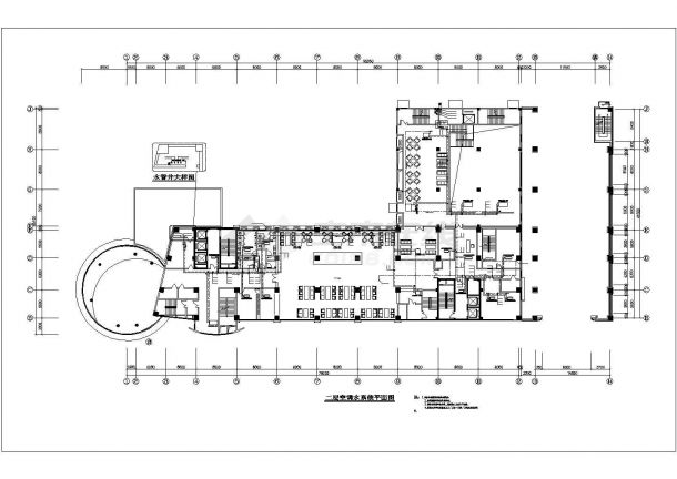 21层商业办公酒店综合建筑空调通风及防排烟系统设计施工图（含机房设计）-图一