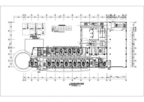 21层商业办公酒店综合建筑空调通风及防排烟系统设计施工图（含机房设计）-图二
