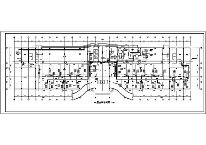 高层行政办公楼暖通空调及防排烟系统设计施工图（含动力工程）_图1