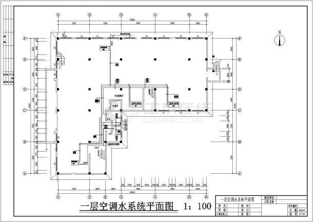 三层酒店建筑空调系统设计施工图-图一