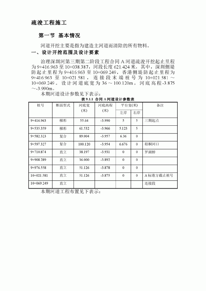 【深圳】河第三期疏浚工程施工组织设计方案_图1