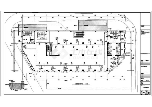 [安徽]2500㎡二十三层商业办公楼中央空调系统设计施工图-图一