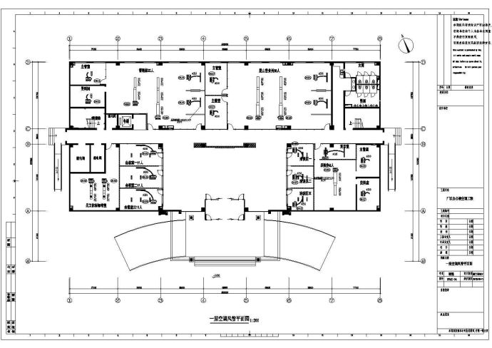 某4800㎡四层办公楼VRV空调系统设计施工图_图1