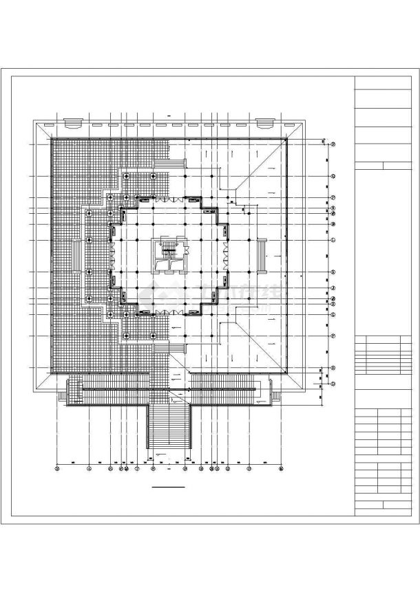 [北京]12379㎡四层大空间办公楼中央空调系统设计图纸-图一