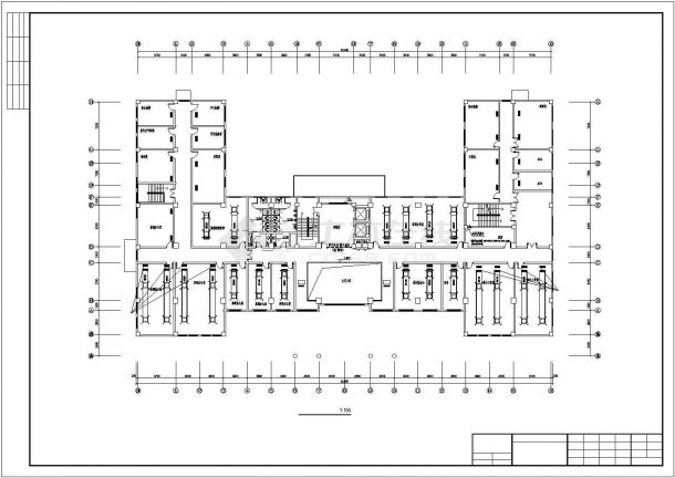 [山东]11593㎡十一层服务中心办公楼集中式空调设计施工图-图二