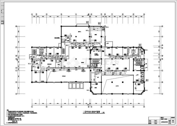 28000㎡二十一层办公楼空调设计施工图-图二