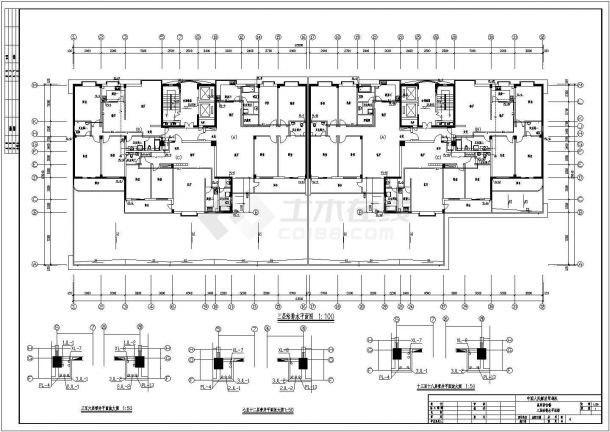 某地区高层商住楼给排水设计施工图-图二