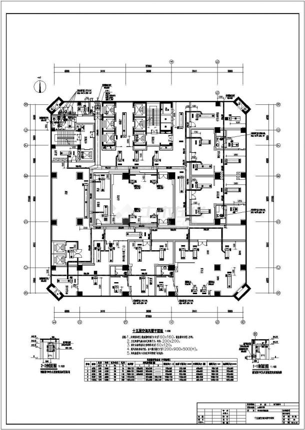 [郑州]45000㎡二十四层办公楼空调设计施工图-图二