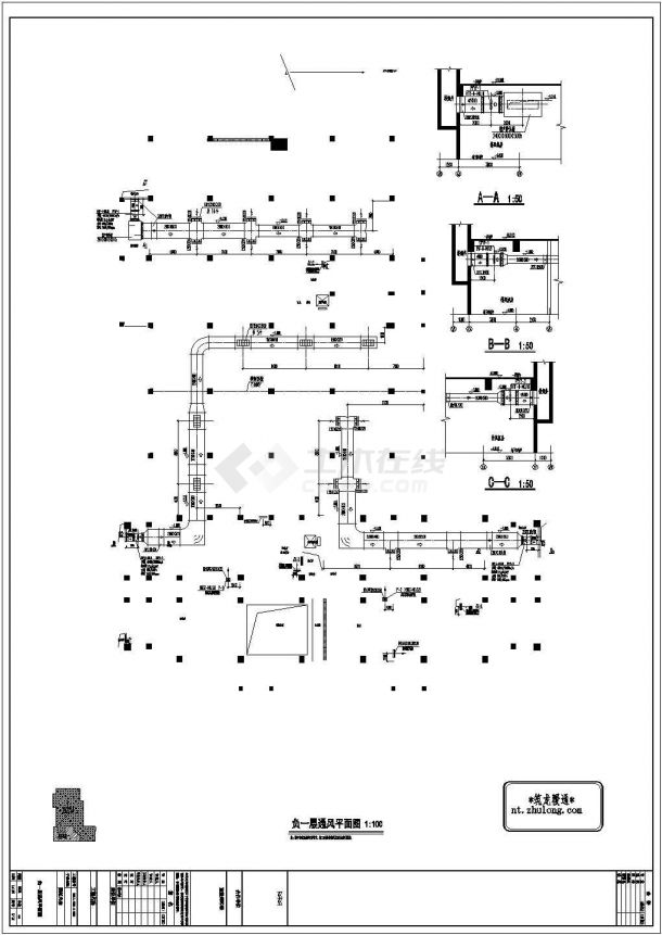 [安徽]21347㎡十二层办公楼暖通设计施工图-图一