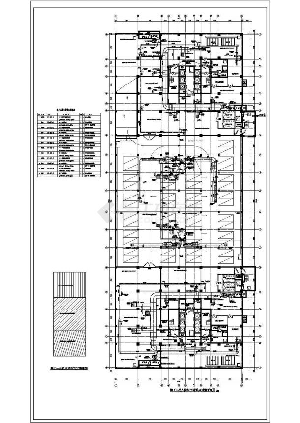 [太原]69815㎡二十一层科研办公楼空调通风设计施工图(人防地下室)-图二