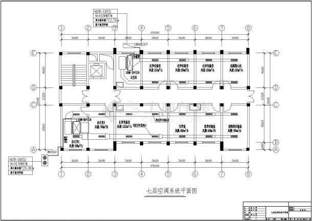 800平方米某中医药科研楼改造工程暖通空调设计图-图二