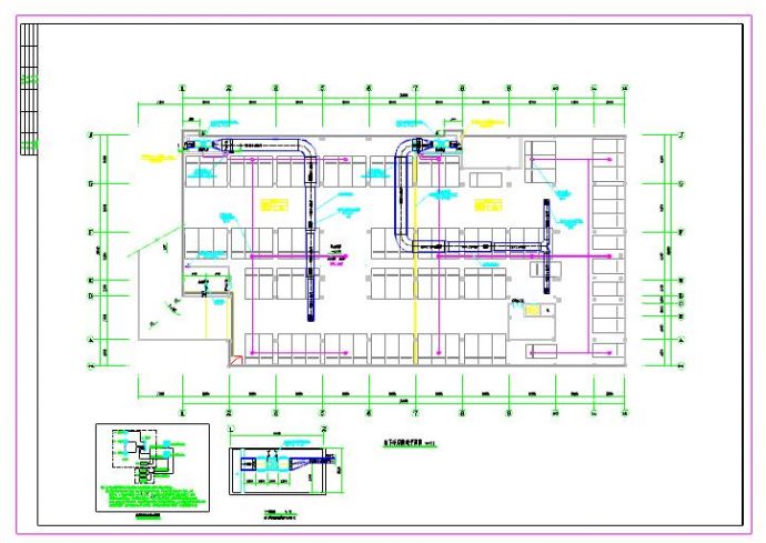 教学楼及地下车库暖通系统设计图纸_图1